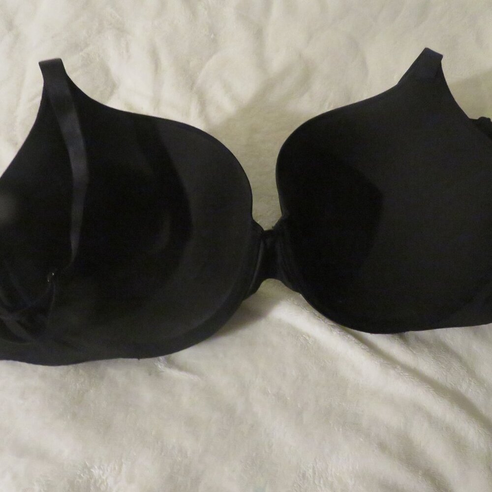 Victoria's Secret Black T-Shirt Push Up Bra 34DDD - Picture 5 of 5